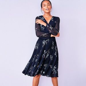 Ann Taylor blue floral dress